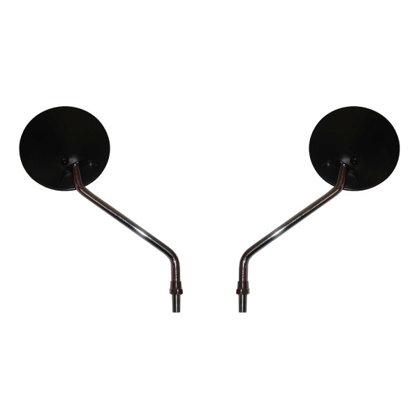 Hi Level Mirrors 10mm black round left & right yam